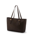 Women's leather 13" laptop workbag, brown