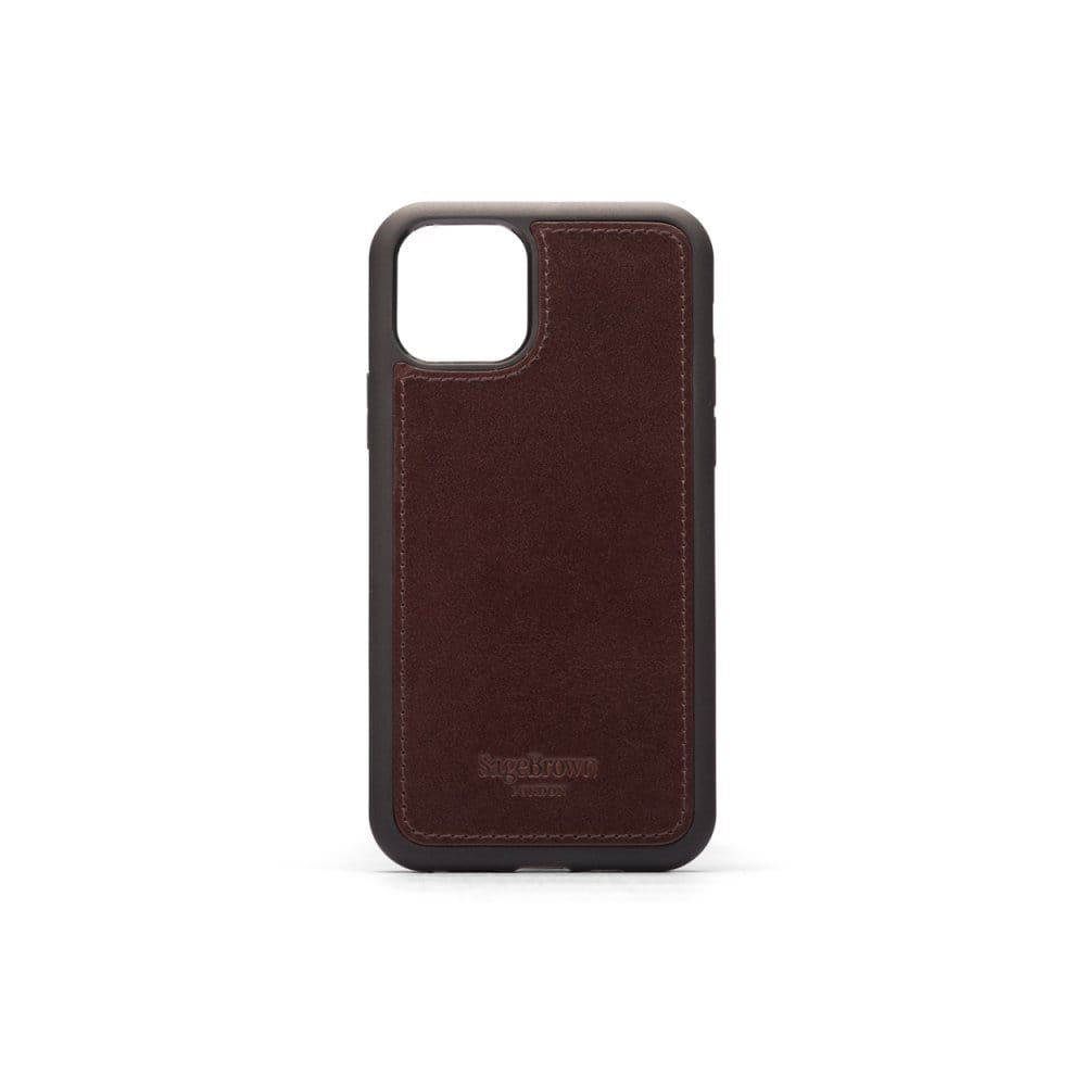Brown iPhone 11 Pro Max Protective Leather Cover