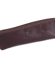 Brown Large Leather Pencil Case