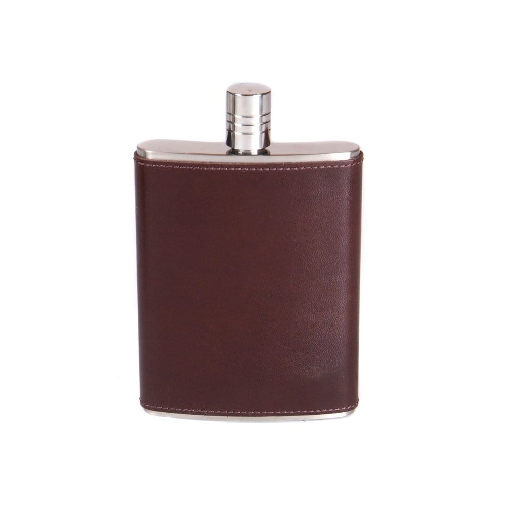 Brown Leather 5oz Hip Flask