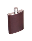 Brown Leather 5oz Hip Flask