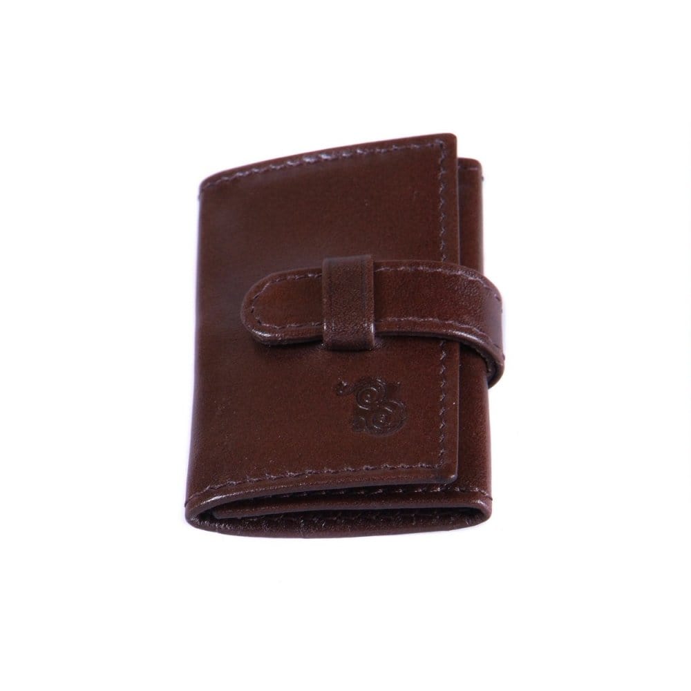 Brown Leather Collar Bone Wallet