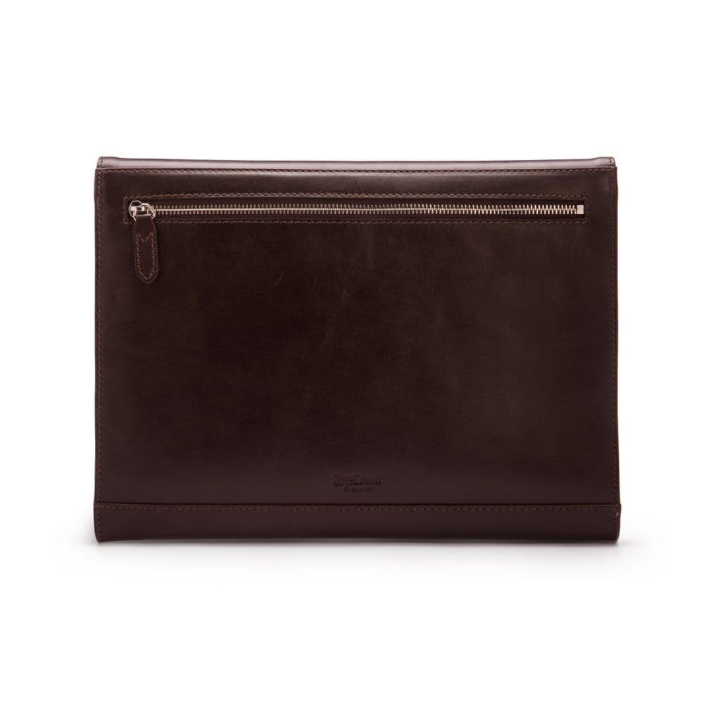 Leather envelope folder, brown back