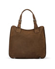 Megan Nubuck Hobo Handbag - Brown