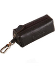 Brown Rectangular Leather Key Case