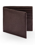 RFID wallet, brown, front