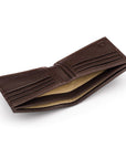 RFID wallet, brown, inside