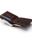 RFID wallet, brown, interior