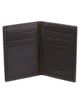 Brown Slim Leather Six Credit Card Case