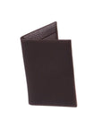 Brown Slim Leather Six Credit Card Case