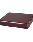 Brown With Green Men's Large Leather Cufflink Box