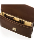 Brown York 13" Leather Briefcase