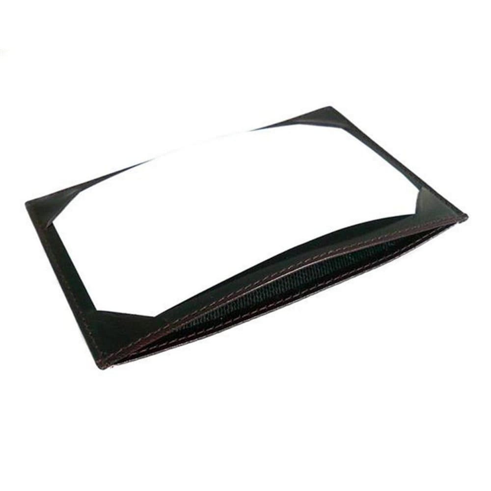 Burgundy Flat Leather Pocket Jotter