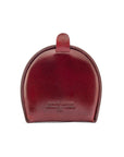 Moulded Compact Coin Purse - Burgundy