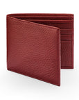 RFID wallet, burgundy, front