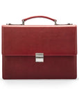 Burgundy York 13" Leather Briefcase