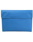 Leather A4 envelope folder, cobalt, front