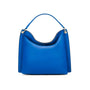 Carol Ann slouchy leather shoulder bag, cobalt, front