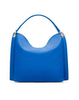 Carol Ann slouchy leather shoulder bag, cobalt, back