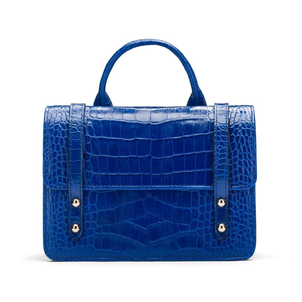 Mini top handle Harmony music bag, cobalt croc