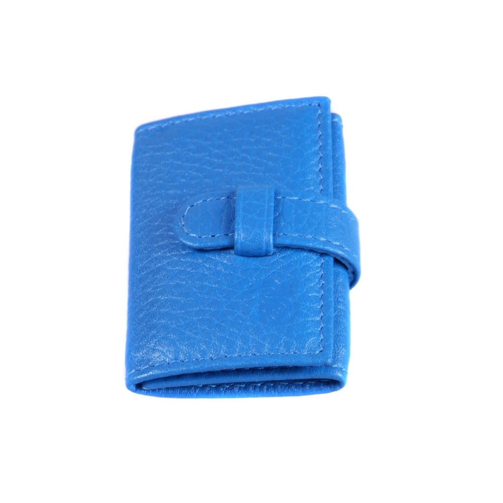 Cobalt Leather Collar Bone Wallet