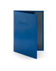 Luxury leather passport cover, cobalt, front