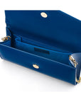 Cobalt Patent Leather Lily Clutch Bag