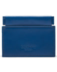 Cobalt Traditional Leather Squeeze Spring Coin Purse