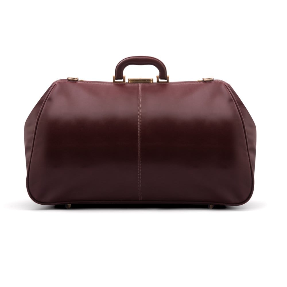 Large leather Gladstone holdall, dark tan, back