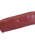 Dark Tan Large Leather Pencil Case