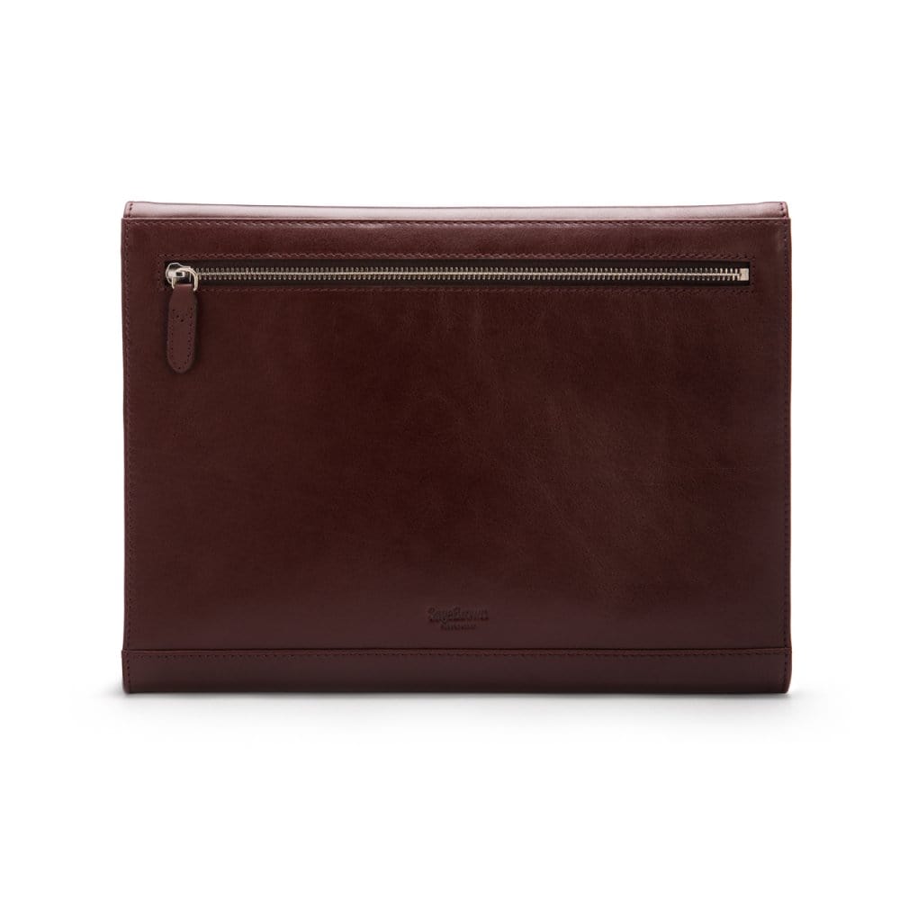 Leather A4 Envelope, Dark Tan | Document Folders | SageBrown