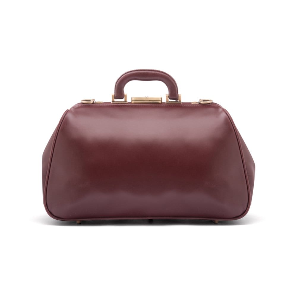 Small Gladstone Bag in Leather, dark tan, back