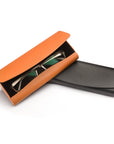 Leather hard shell glasses cases