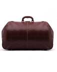 Leather Gladstone holdall, dark tan, back