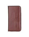 Dark Tan With Green Leather iPhone 12 Mini Wallet Case 