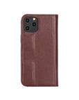 Dark Tan With Green Leather iPhone 12 Pro Max Wallet Case