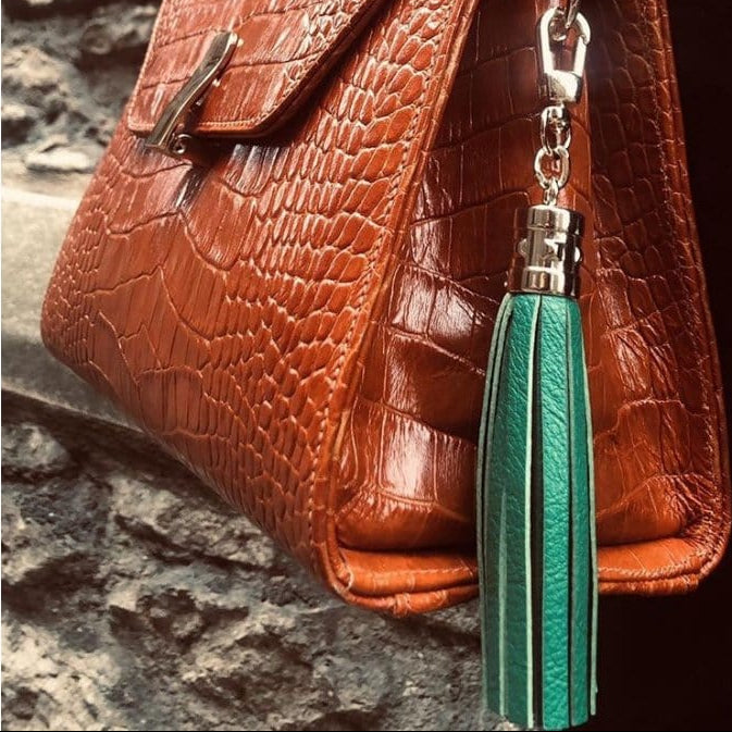 Emerald Green Decorative Leather Tassel