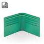 RFID wallet, emerald, open