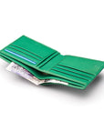 RFID wallet, emerald, interior