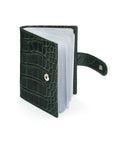 Green Croc Multiple Leather Card Wallet