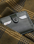 Green Flat Compact Credit Card Wallet With 2 ID Windows, 6CC, lifestyle