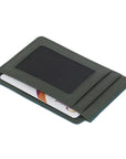 Green Flat Credit Card Case With ID Window