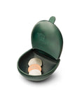 Moulded Compact Coin Purse - Green