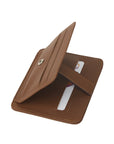 Tan Flat Credit Card Holder With ID Window, 6CC