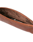 Havana Tan Large Leather Pencil Case