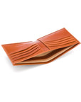 Havana Tan Compact Leather Billfold Wallet With RFID Protection