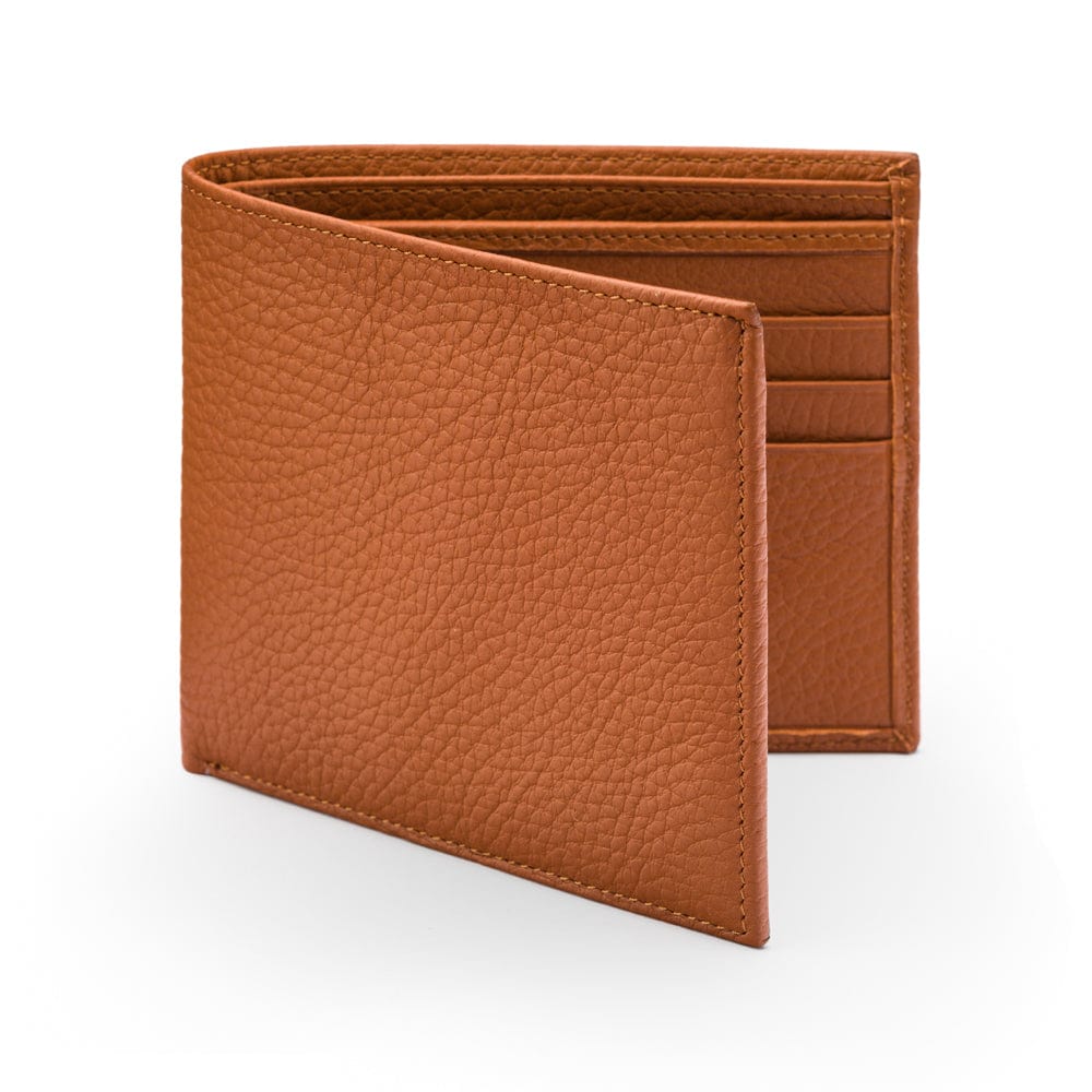 RFID wallet, tan, front