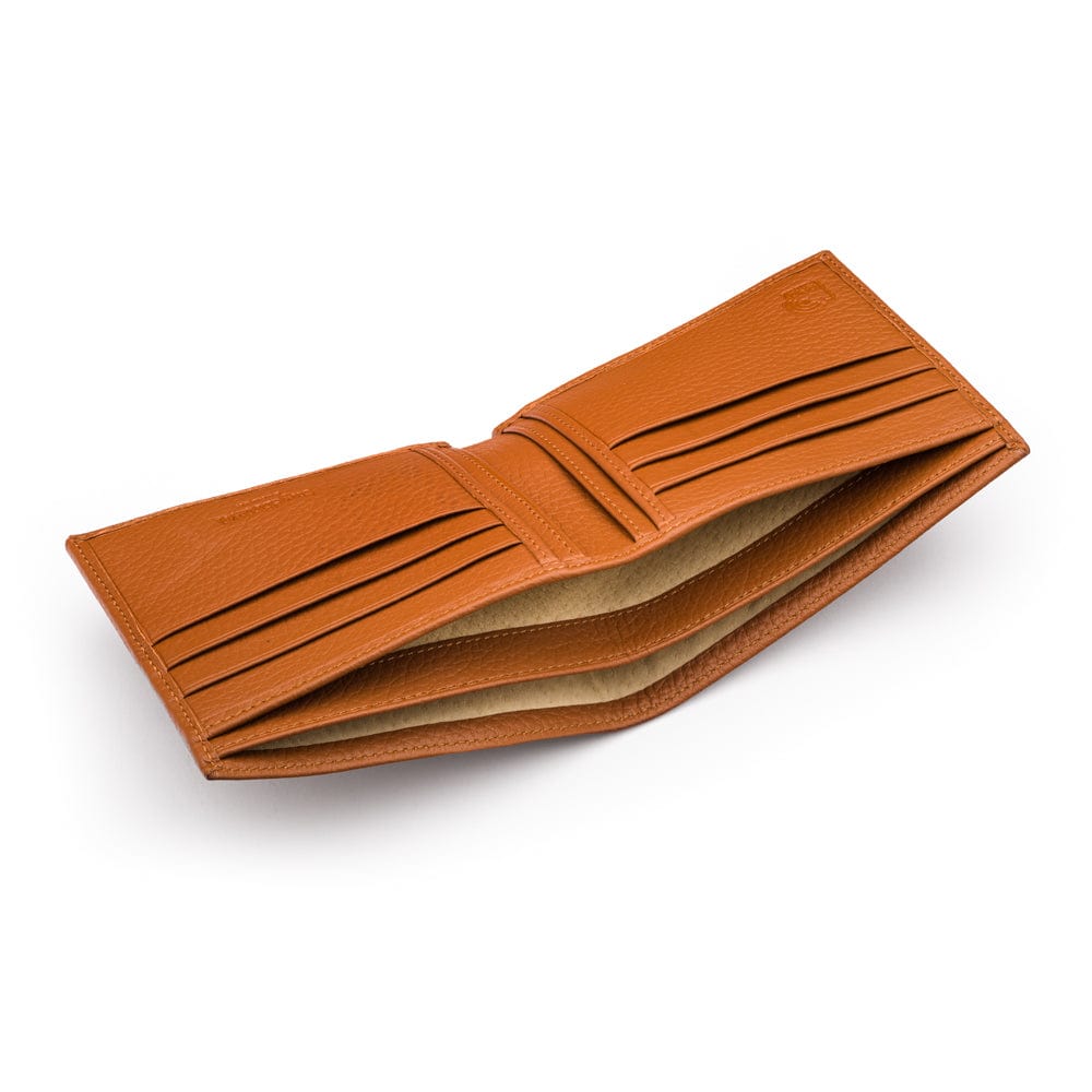 RFID wallet, tan, inside