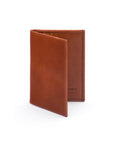 Havana Tan Slim Leather Credit Card Wallet With RFID Protection