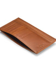 Havana Tan Tall Flat Leather Wallet With 8 CC